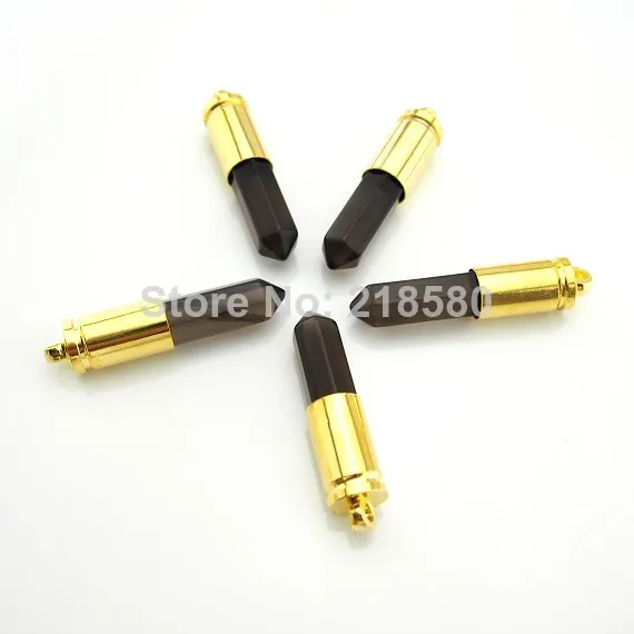 P6101021 Исцеляющие кристаллы бриллианты золотой или серебряный кулон в виде пули