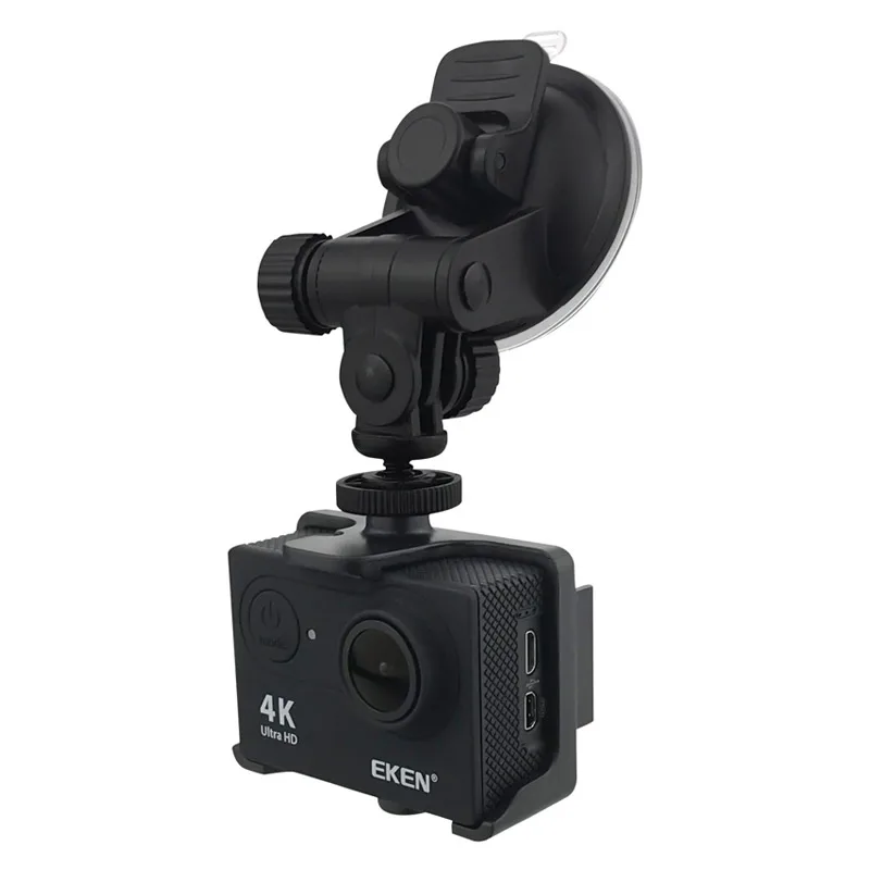 Автомобильный держатель на присоске для Go Pro Hero 4 3 2 1 SJ4000 sj5000 xiao mi F60 eken H9 H9R H9Rplus dvr yi