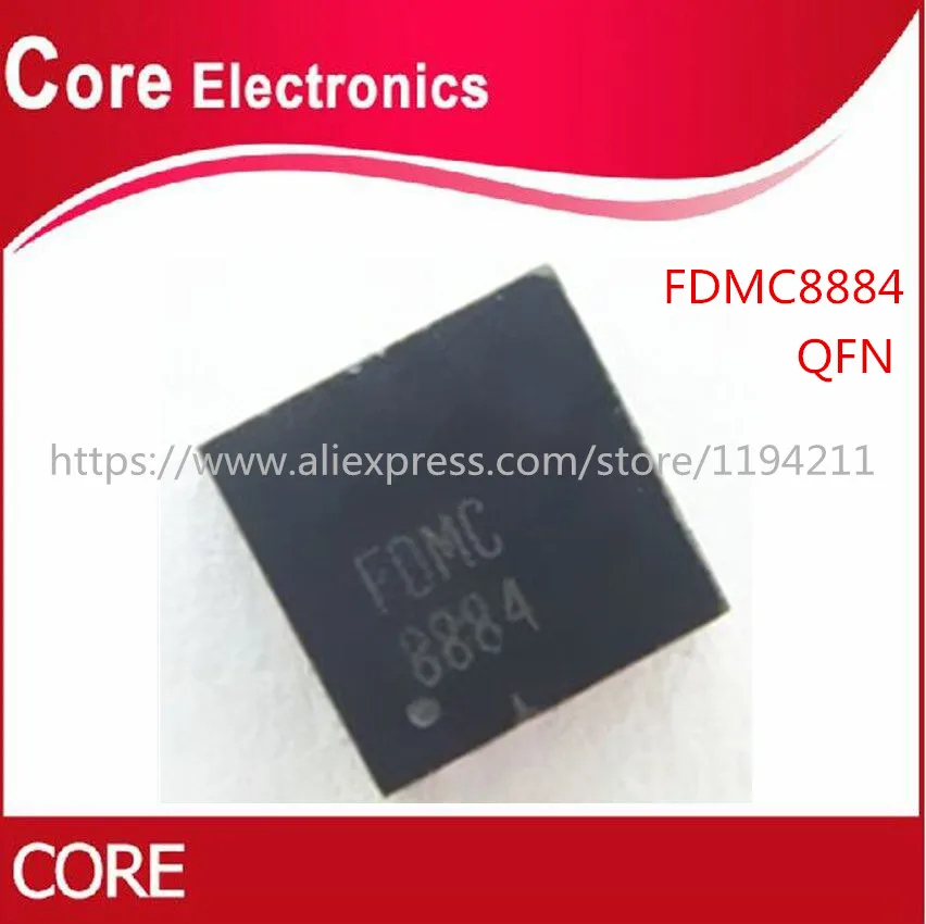 50 шт./лот FDMC8884 8884 полевой МОП QFN 8 new|Интегральные схемы| |