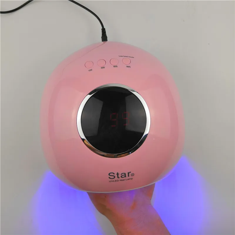 72W UV Lamp dryer Nail lamp for Nails Polish LED gel with Smart Sensor LCD Display 10s/30s/60s button Manicure Tools | Красота и
