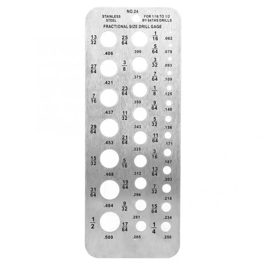 1 шт. 29 размеров индекс из нержавеющей стали сверло Калибр Болт Диаметр провода