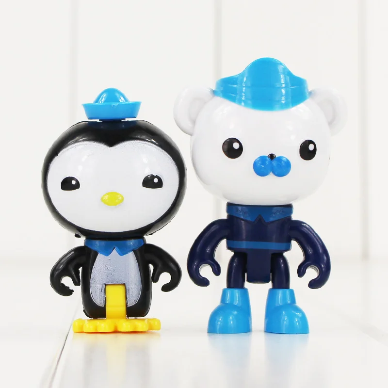 8 шт./партия Octonauts фигурка игрушки капитан барнакс песо шеллингтон Dashi Tweak кукла фигурки модель игрушки для детей