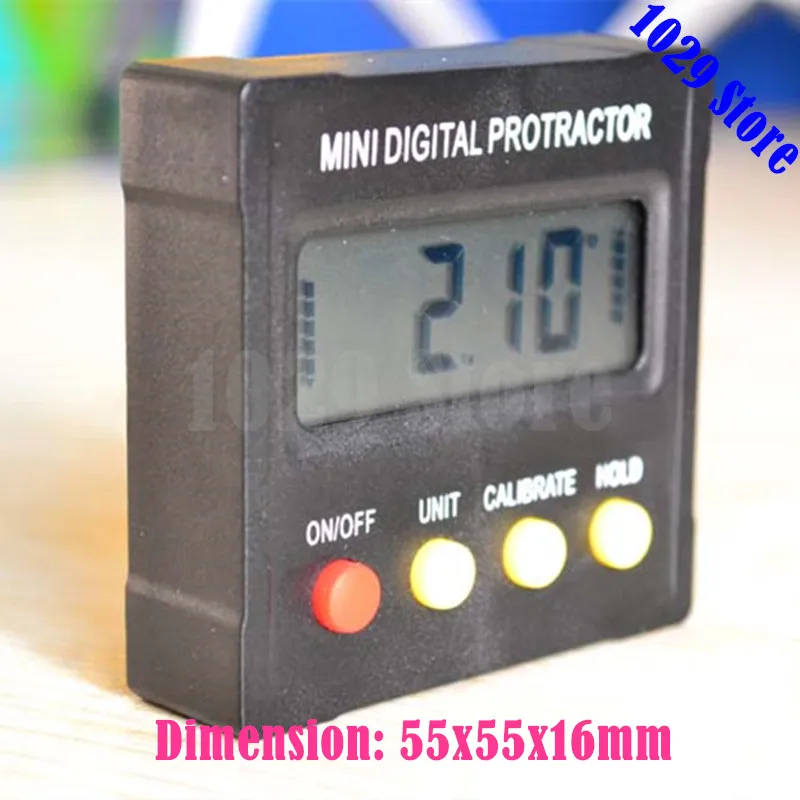 10 pcs 1 Lot Mini Digital Protractor Inclinometer box Electronic Level Box Magnetic Base Measuring Tools with Gift Pouch | Инструменты