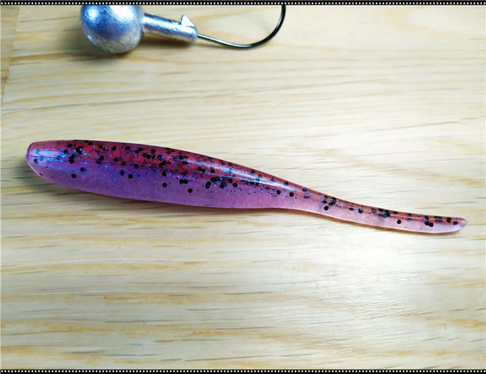 7 WALK FISH, 8 шт./лот, 80 мм, 1,9 г, Мягкая приманка для рыбалки, силиконовая приманка, приманка для рыбалки, двойной цвет, приманка для рыбалки, мягкая искусственная приманка - Цвет: 7