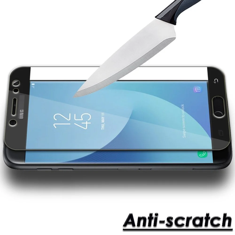 Закаленное стекло с полным покрытием для Samsung Galaxy J7 2017 J730 NEO Core J701 2016 Защита экрана