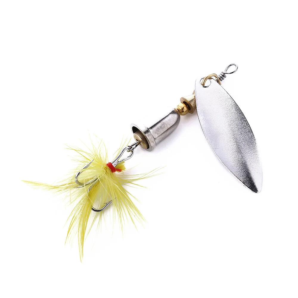 HENGJIA 1 шт. 6g 6 5 см рыболовные приманки металлический Spinner ложка бас снасти # крюк