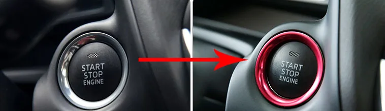 1 шт. декоративное металлическое кольцо для mazda 3 Axela 2014 2017|axela| |