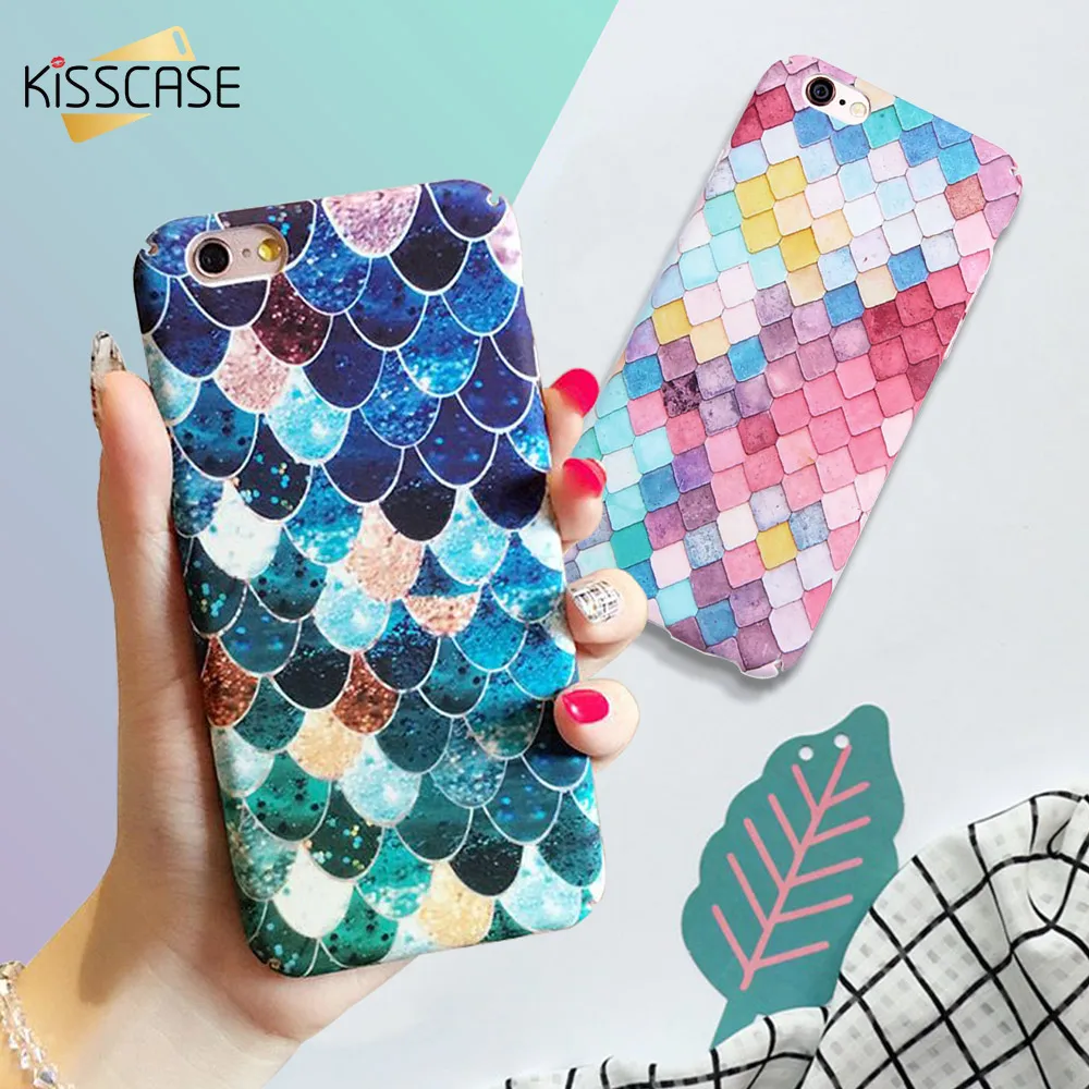 KISSCASE 3D Relief Patterned Case For iPhone 5S 5 SE X Xr Xs Max Luminous Lattice Cases 6s 6 Plus 7 8 Capinha |