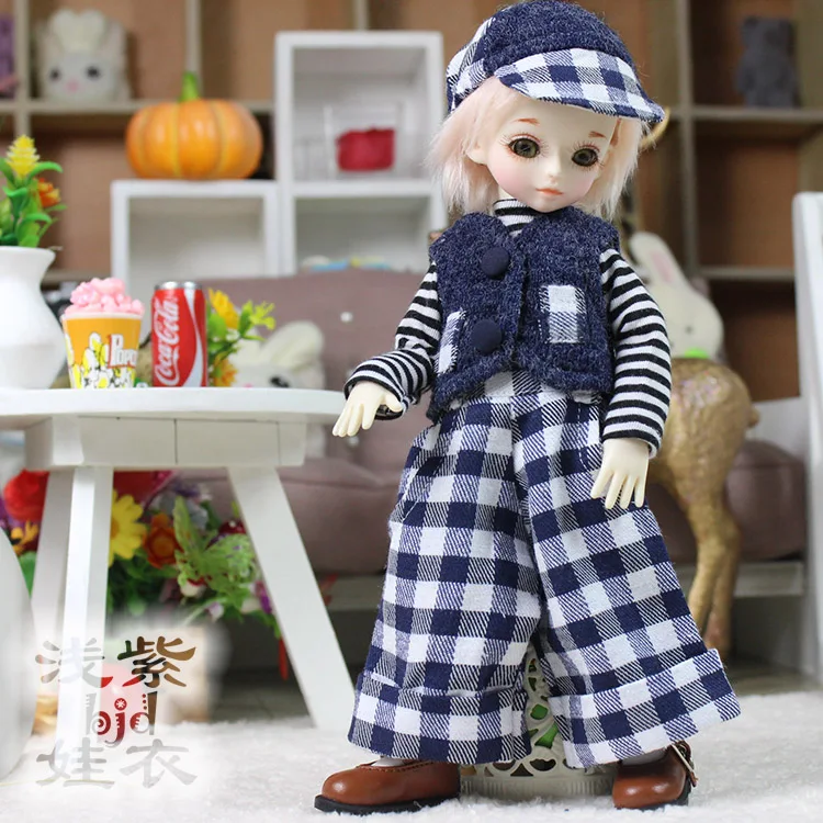 1/6 1/4 1/3 весы BJD футболка + жилет брюки шляпа для BJD/SD Одежда Аксессуары куклы не