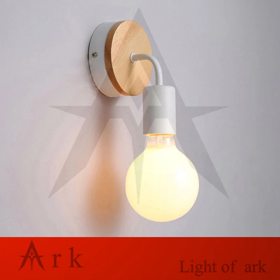 Ark light современный деревянный настенный светильник для спальни кухни зеркальный