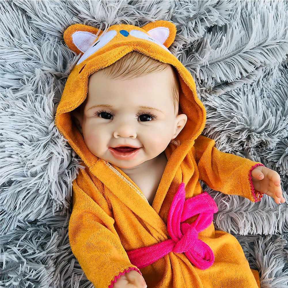 Полноразмерная силиконовая кукла-младенец Reborn подарок Playmate для девочек 50 см