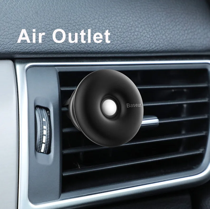Air Outlet Black Baseus магнитный автомобильный держатель для телефона, универсальная подставка для телефона, автомобильный держатель, поддержка смартфона для iPhone, samsung, Xiaomi, HUAWEI - Цвет: Air Outlet Black