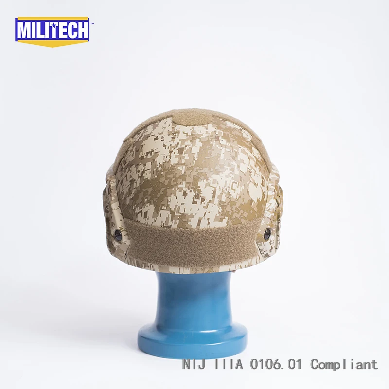 MILITECH AOR1 Full Camo Deluxe NIJ IIIA FAST Bulletproof Helmet and Visor Set Deal Tactical Helmet Ballistic Helmet Mask Package