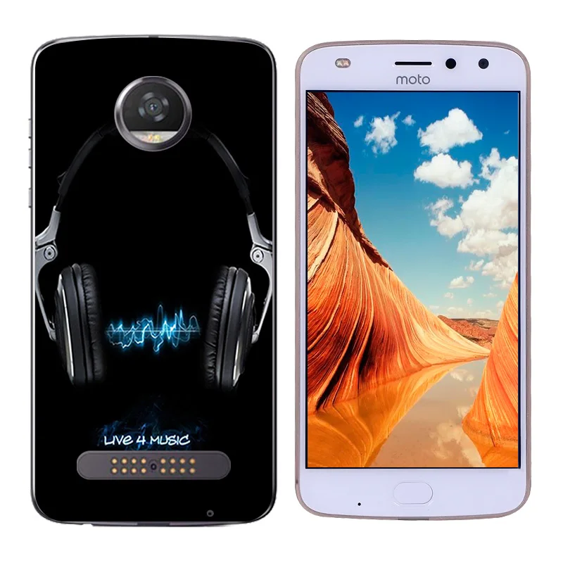 Силиконовые чехлы из ТПУ для телефона Motorola Moto Z2 Play Life с принтом XT1710 чехол Z (2-го