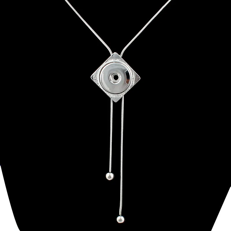 New Round Snap Button Pendants Necklace With Chain 18mm Fit Buttons Jewelry 10pcs | Украшения и аксессуары