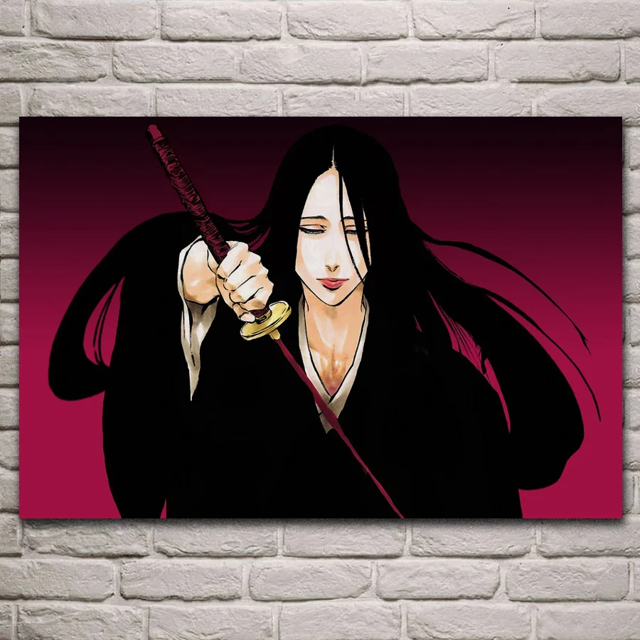 Крутая Unohana Yachiru аниме художественный тканевый плакат для гостиной домашняя
