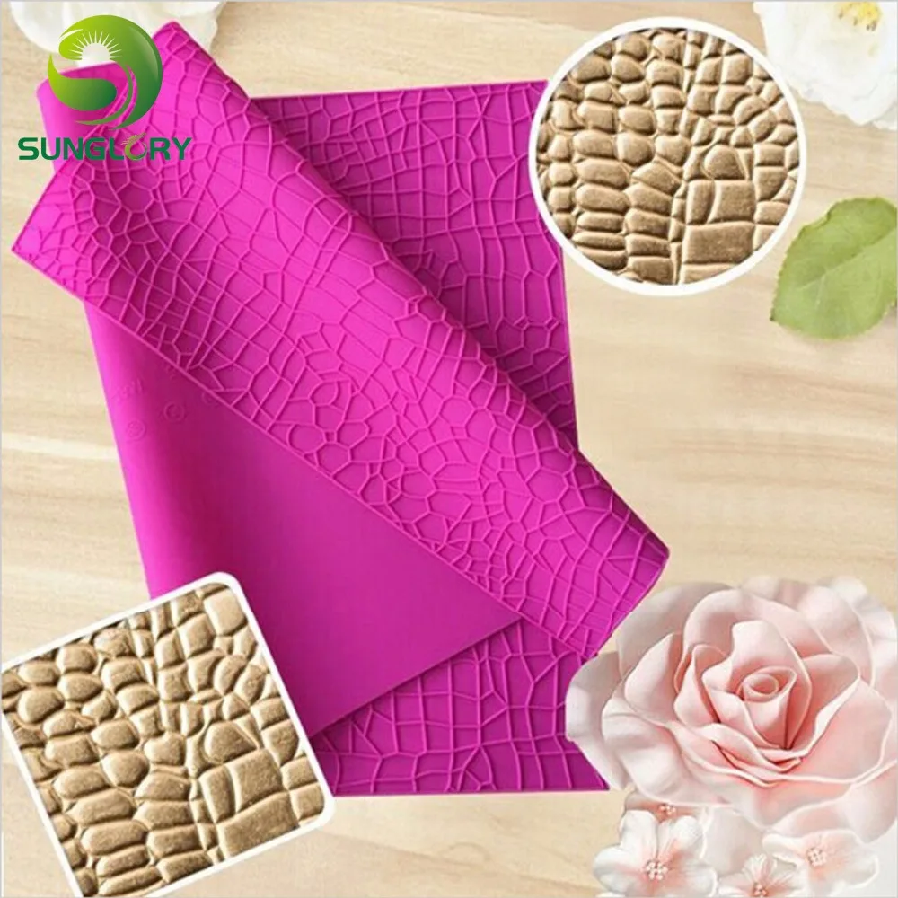 Свадебное украшение коврик под кожу крокодила силиконовая кружевная 3D форма