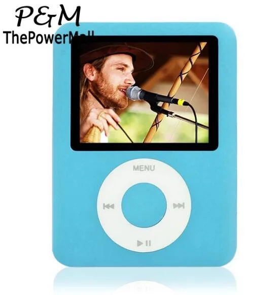 Спортивный MP3 Встроенный 4G реальная память(Виртуальная 32G) 1," lcd Медиа Видео игра фильм fm-радио HD MP3-плеер электронная книга, просмотр фото - Цвет: Синий