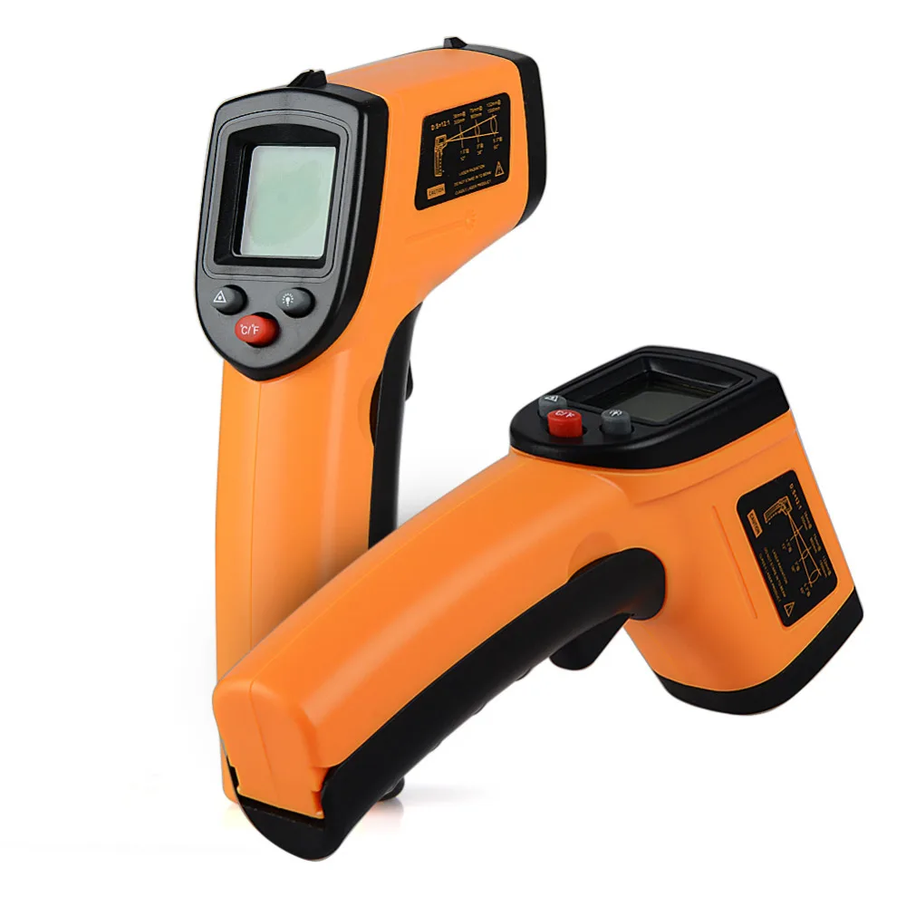 GM320 Digital LCD Infrared Thermometer Gun IR Laser Point Thermal Infrared Imaging Temperature Handheld Pyrometer