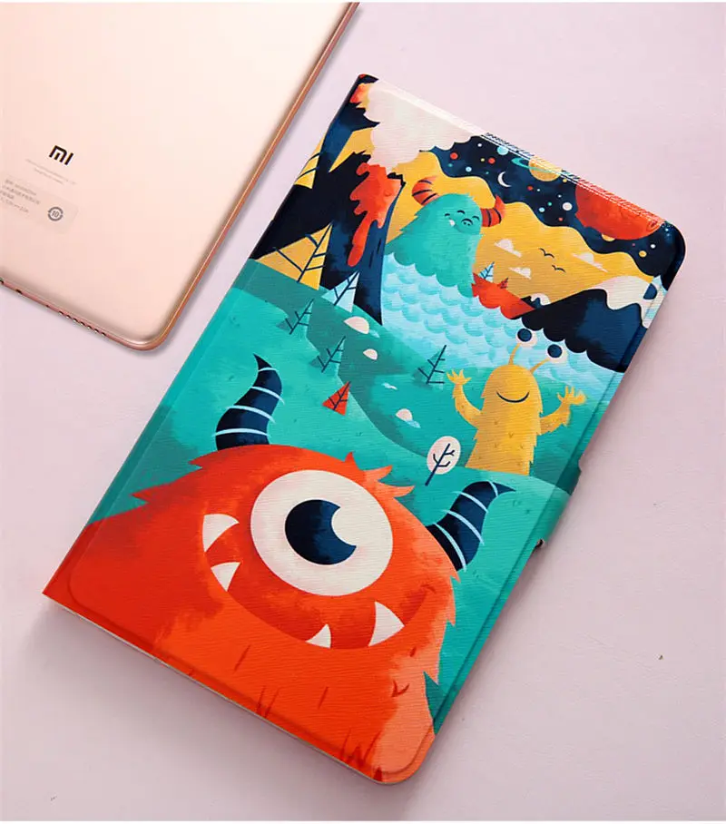 Тонкий чехол из искусственной кожи для Xiao mi pad 4 Plus mi Pad 4 plus 10,", умный чехол, чехол для планшета с рисунком, умный чехол+ пленка+ стилус