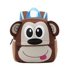 Популярные детские рюкзаки с 3D животными, новый дизайн, рюкзак для девочек и мальчиков, неопреновые школьные сумки для малышей и детей, сумки с мультипликационным рисунком для детского сада