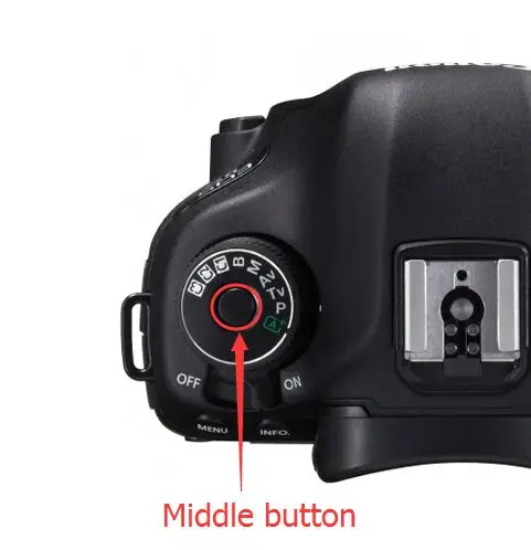 Для Canon 5D mark III 5diii 5D3 6D 70D для EOS Кнопка РЕЖИМ кнопку посередине проигрыватель