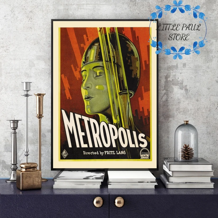Vintage Movie Metropolis Art Canvas Poster Wall Picture for Living Room No Frame | Дом и сад