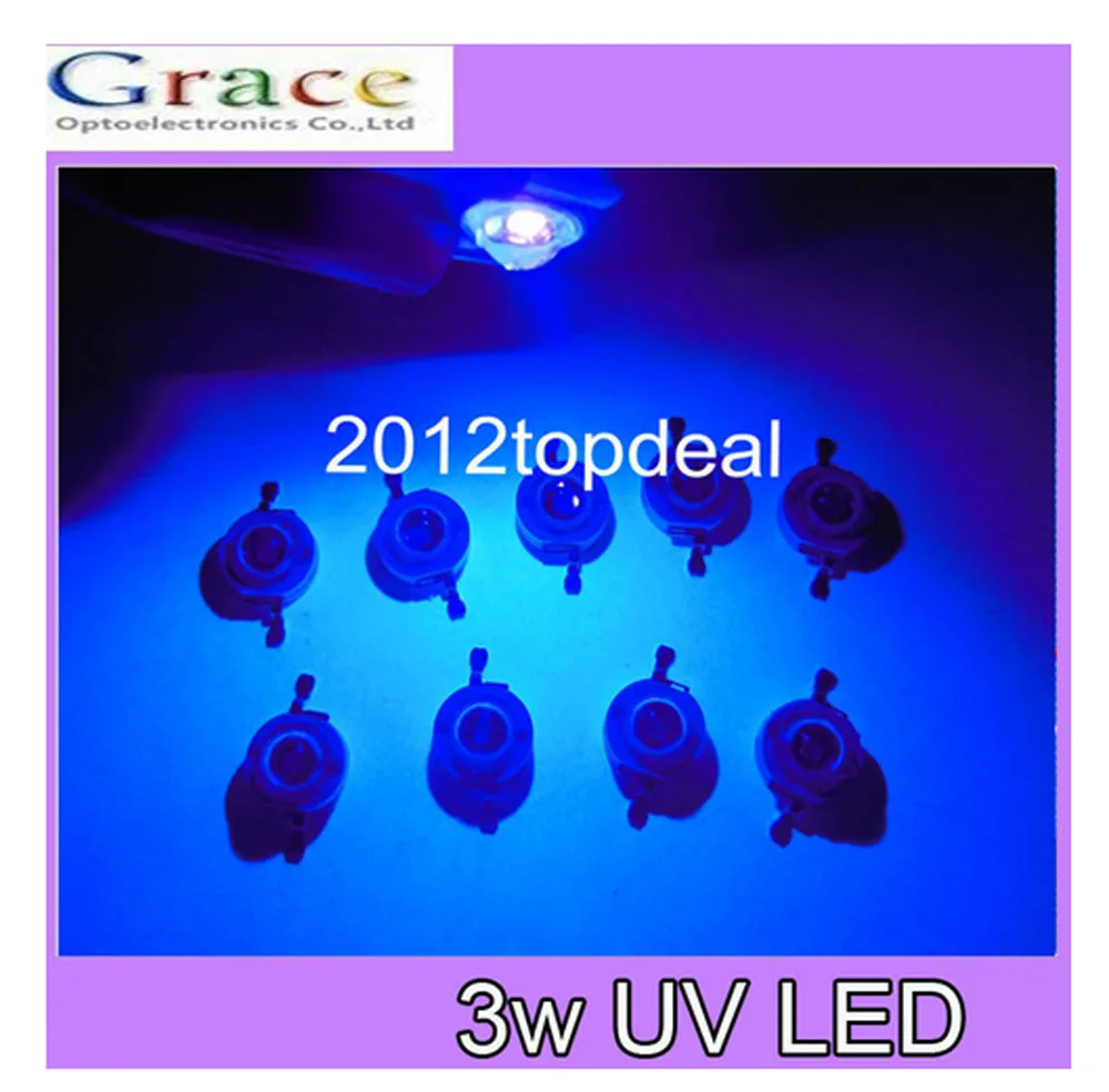 10 шт. Ультрафиолетовый светодиодный чип 3 Вт 395 400 нм|10pcs 3w|3w high power leduv led 3w |