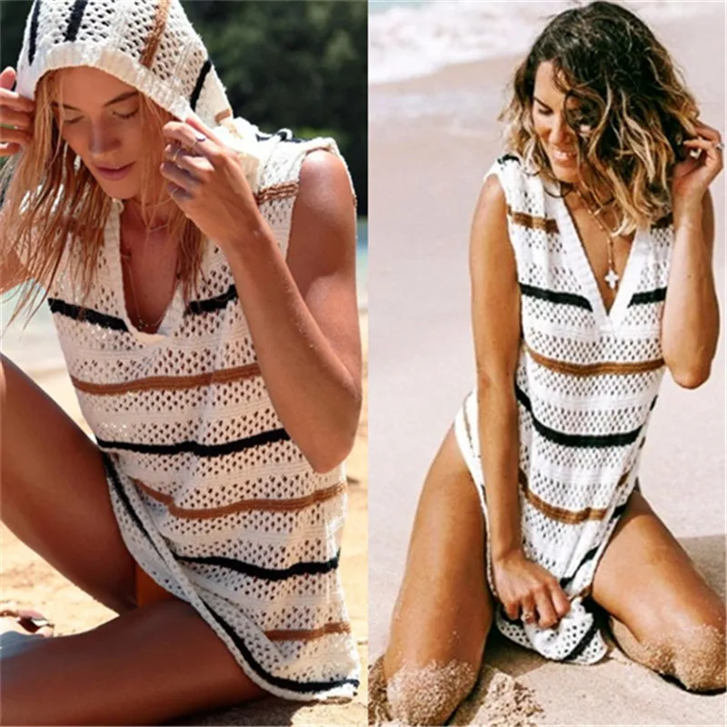 SAKKUS 2018 Новое Женское летнее Открытое сексуальное пляжное платье крючком