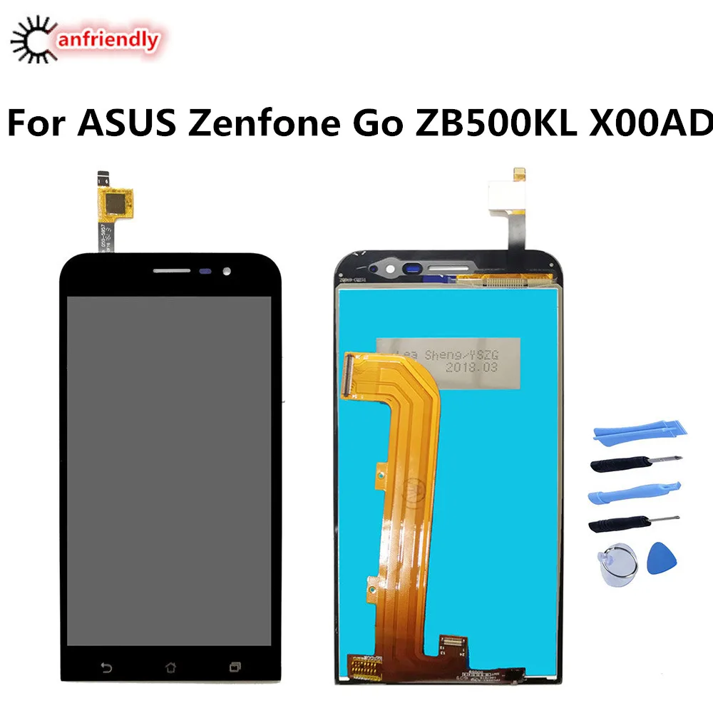 For ASUS Zenfone GO ZB500KL X00AD LCD Display+Touch Screen Digitizer Assembly Phone Replacement Glass Panel For Asus ZB500KL lcd