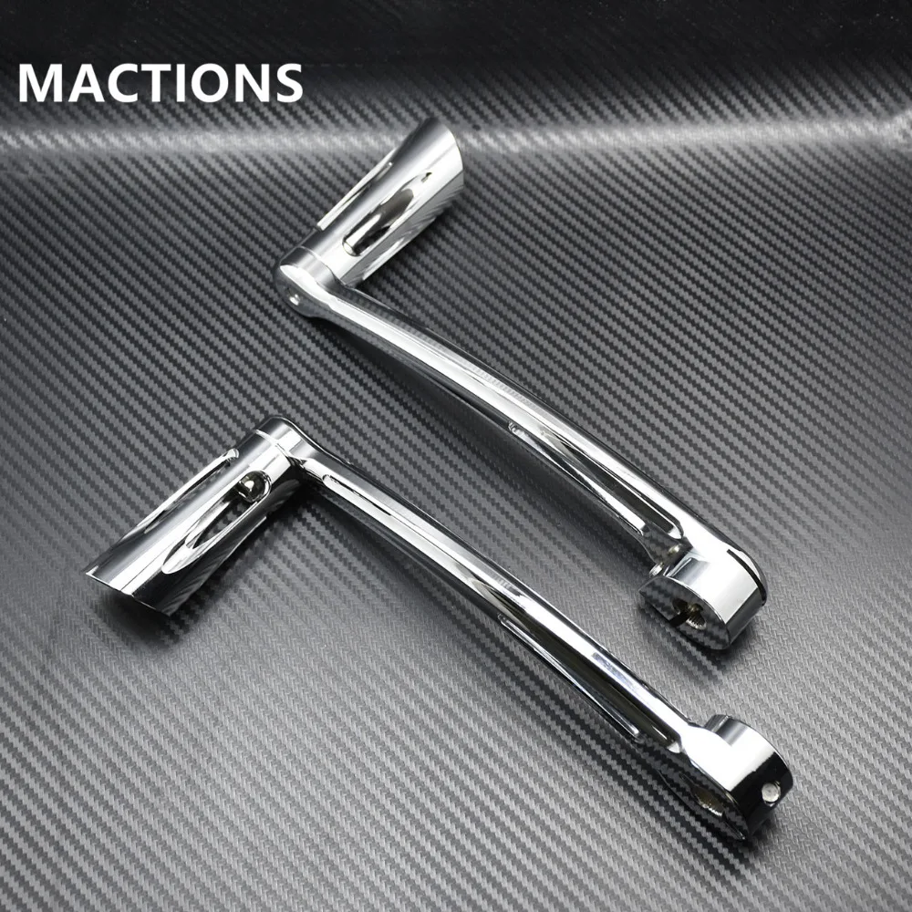 

Рычаг переключения передач для мотоцикла на каблуке с переключателем передач хромированный для Harley Touring Street Glide FLHX FLHR 1997-2018 FL Softail 00-15