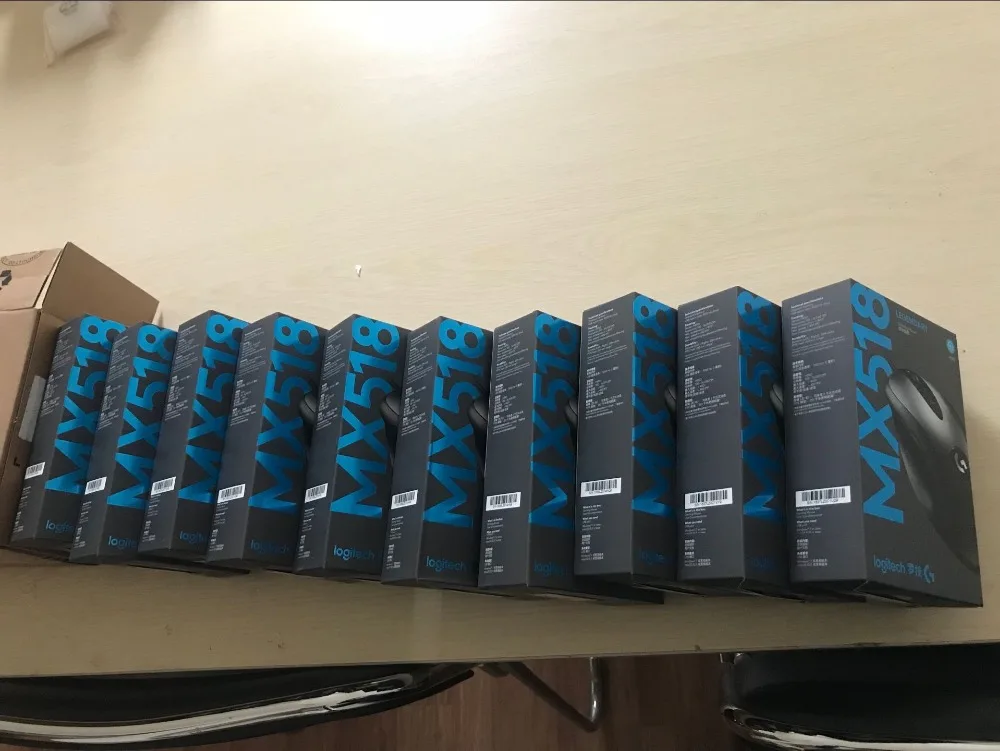 Новая версия Классическая игровая мышь logitech MX518 16000 dpi