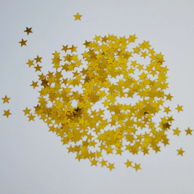 Блестящие звезды из ПВХ 10 мм 15 г 1000 шт.|ornaments|ornamental decoration |