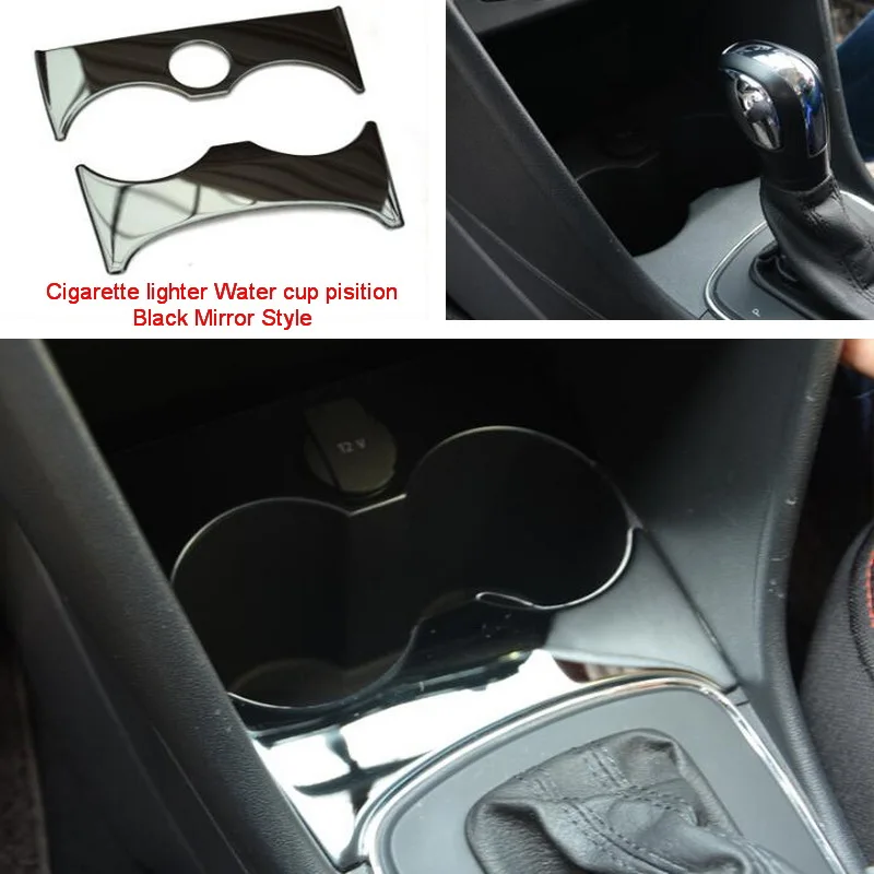 Наклейки Tonlinker для интерьера стакана с водой Volkswagen Polo 2011-17 Стайлинг автомобиля 1-2