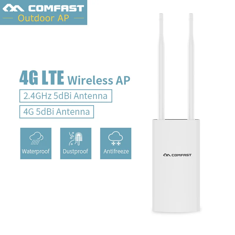 Высокомощный внешний беспроводной маршрутизатор COMFAST 2 4G и поддержка Wi Fi сигнала