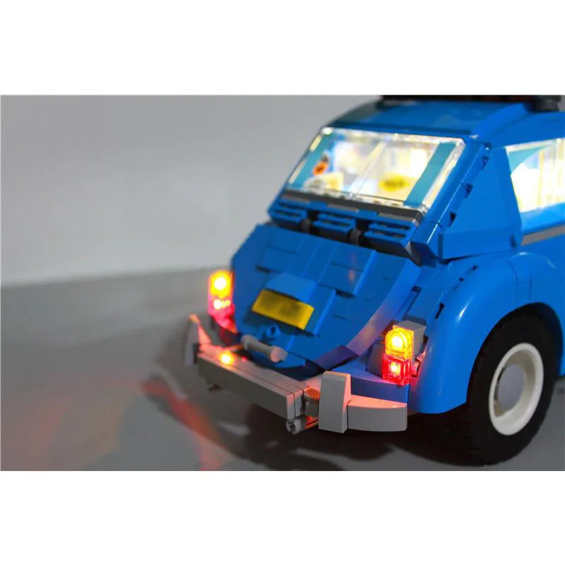 Technic 10252 Совместимость с 21003 Creator series Volkswagen Beetle Blocks светодиодный комплект