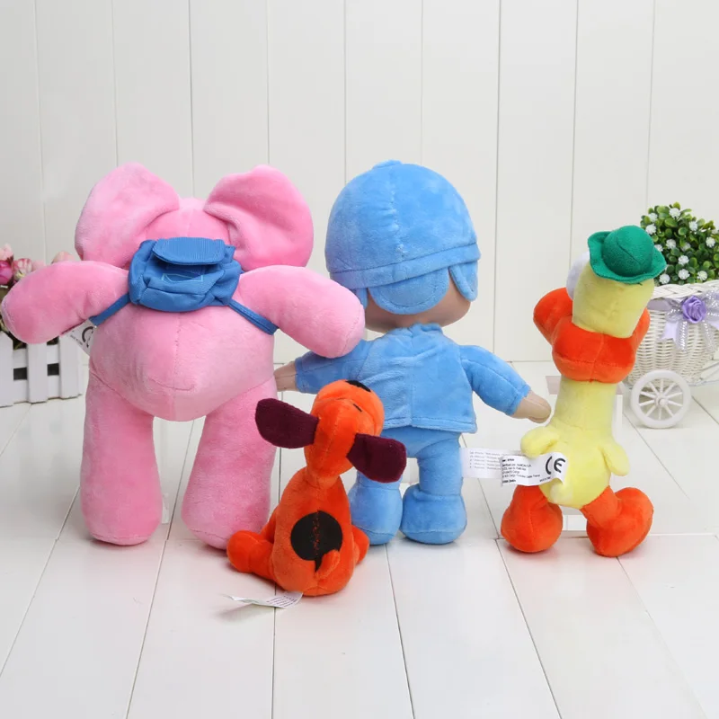 12-25 см Pocoyo Элли Пато Loula Nina Sleepy птица плюшевые игрушки мягкая игрушка кукла Pocoyo игрушки розовый слон