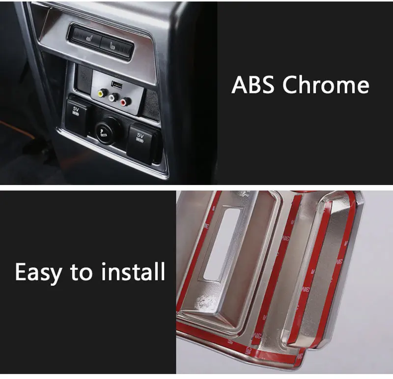 Для Land Rover Discovery Sport 2015 2017 авто Стайлинг ABS хром заднего сиденья кондиционер на