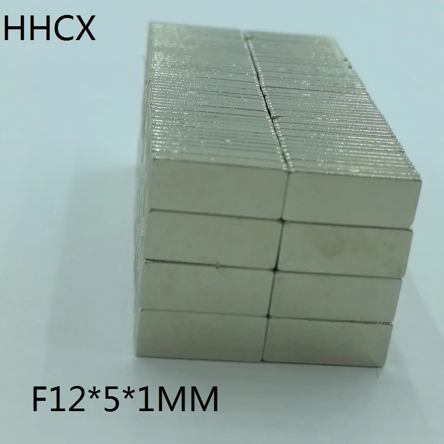 10 шт. Магнит 12x5x1 N35 Сильный мм квадратный NdFeB редкоземельный магнит 12*5*1 неодимовые