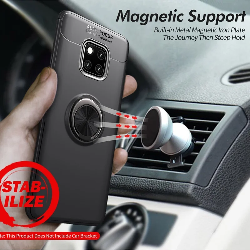 Магнитный адсорбционный ПК Kitchstand жесткий чехол для huawei mate 20 Pro Чехол с кольцом
