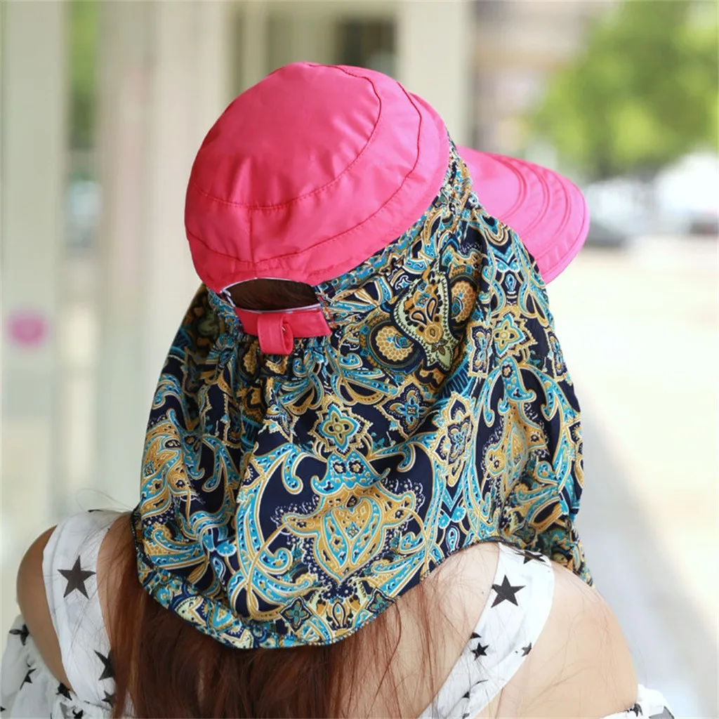 Женская пляжная солнцезащитная Кепка Sombrero de visera летняя с УФ защитой 2019|Женские