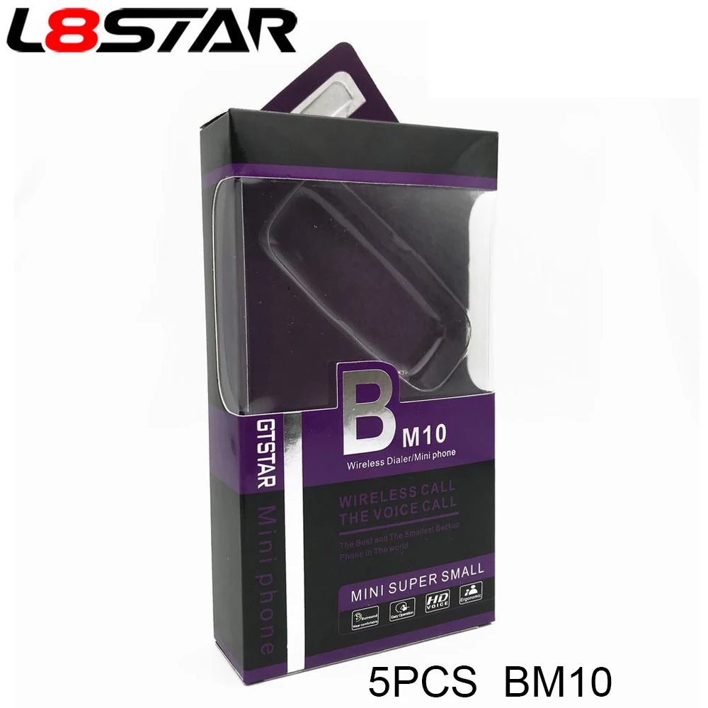 5 шт./лот BM10 L8STAR мини телефон супер маленький мобильный спортивные bluetooth наушники