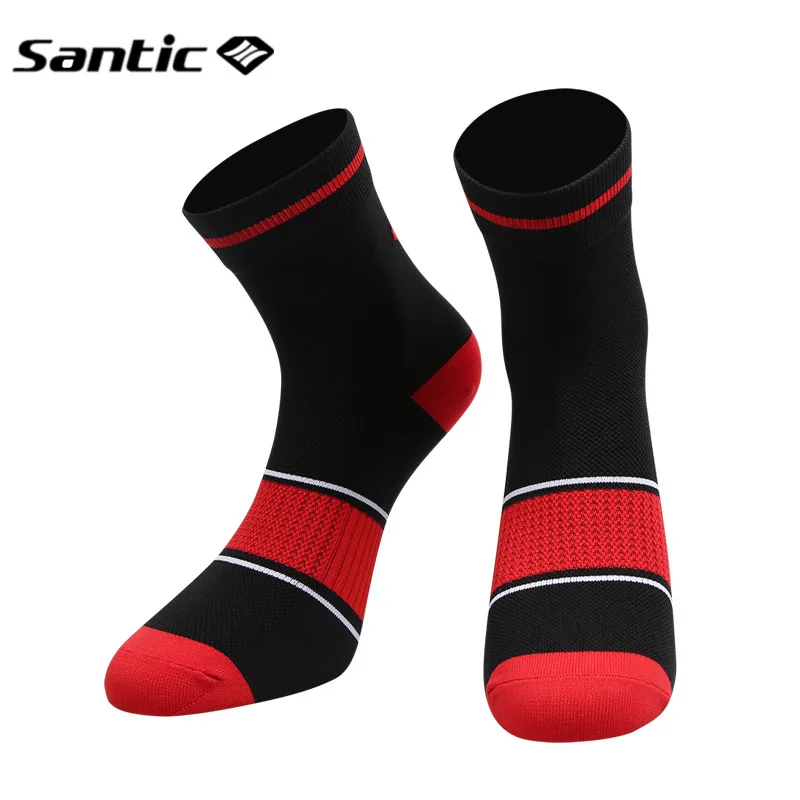 Santic велосипедные носки для мужчин и женщин Дышащие анти-пот MTB велосипед носки для бега Баскетбол Спорт на открытом воздухе носки Calcetines Ciclismo