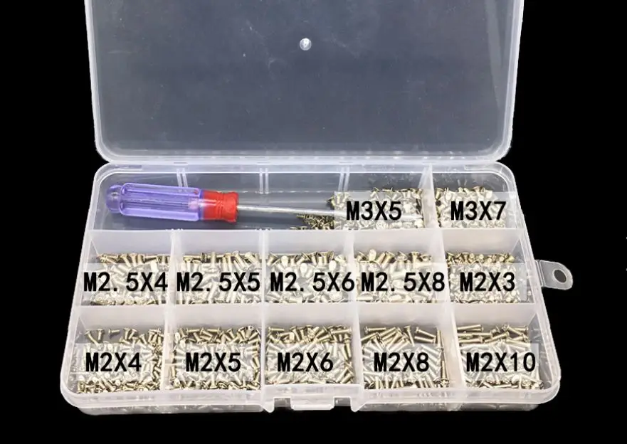 240-480 шт./компл. M2 M2.5 M3 Mix Phillips круглая головка микро шурупы саморезы электронные