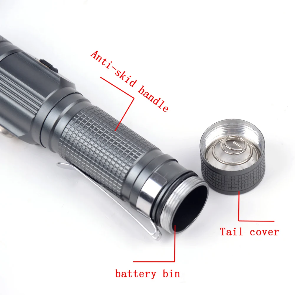 

WANTYE Zoom LED Flashlight 18650 XML T6 3800 Lumen Flash Light For Bicycle 3 Mode Outdoor Hunting Tactical Torch Light Lantern