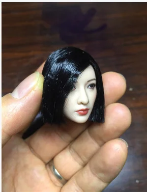 Custom 1/6 Asia Beauty Head Sculpt Similar to Liu Yan yellow hair 2017 new hot sale Female Model For 12'' PH Body toys | Игрушки и