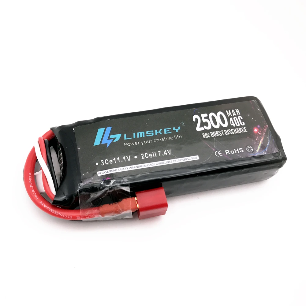 Limskey провод с силикатной гелевой Батарея 2S 7 4 V 2500 мА/ч 40C Max 80C для Wltoys 12428 12423 1:12 RC