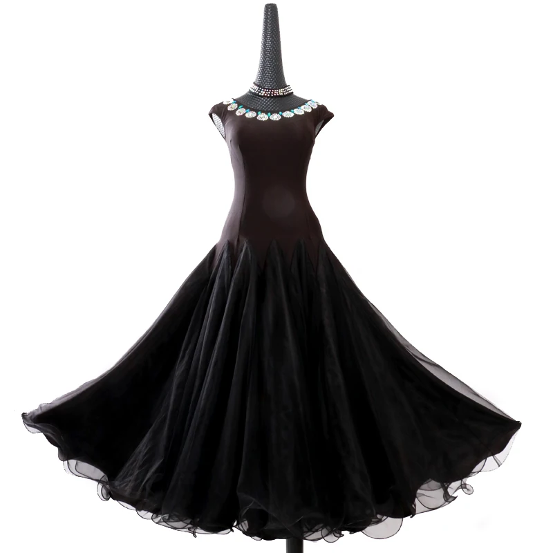 

2018 New Led Costume Sale Ballroom Dance Skirts Newest Design Woman Modern Waltz Tango Dress/standard Competition Dress