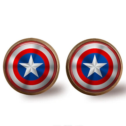 Американский фильм Капитан Америка серьги Мстители эра Альтрона 1 шт./лот