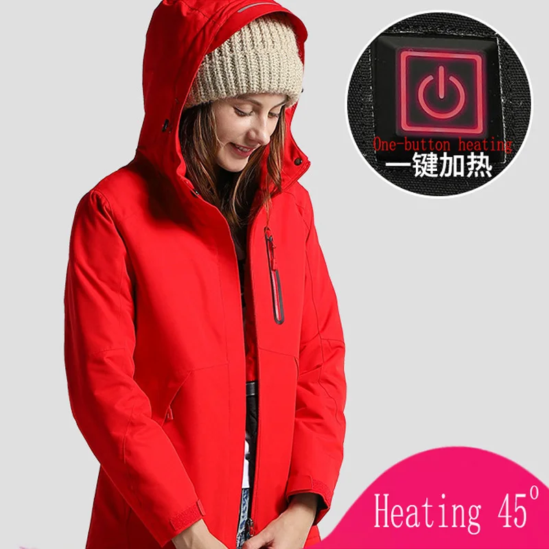 Зимняя куртка с usb подогревом Мужская одежда пальто пуховики мужские ветровки 2018
